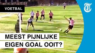 Bizarre eigen goal wordt internethit