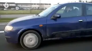 René giert om tripje van Jan Boskamp in Manchester