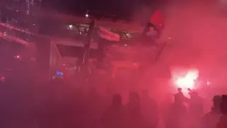 Ultras van Ajax vieren hun 25-jarig bestaan