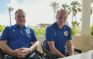 Héérlijke videocall met Dick Advocaat en Casper van Eijck