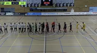 Zaalvoetbal: FC Groningen - ZVV Eindhoven 4-3